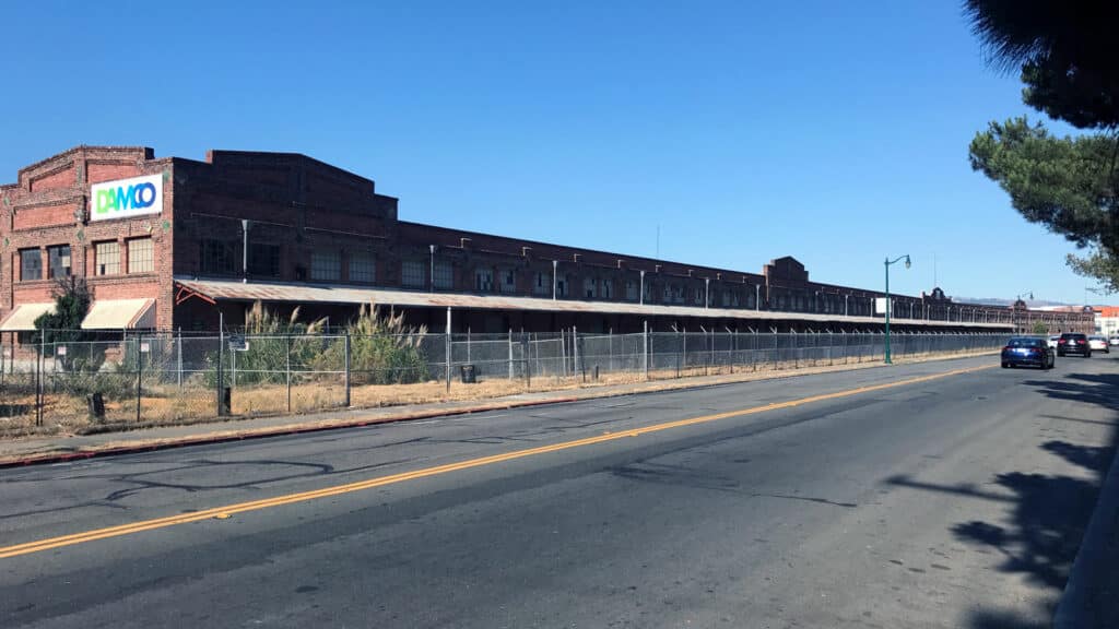 Alameda Post - the long brick Del Monte building before it was turned into apartments