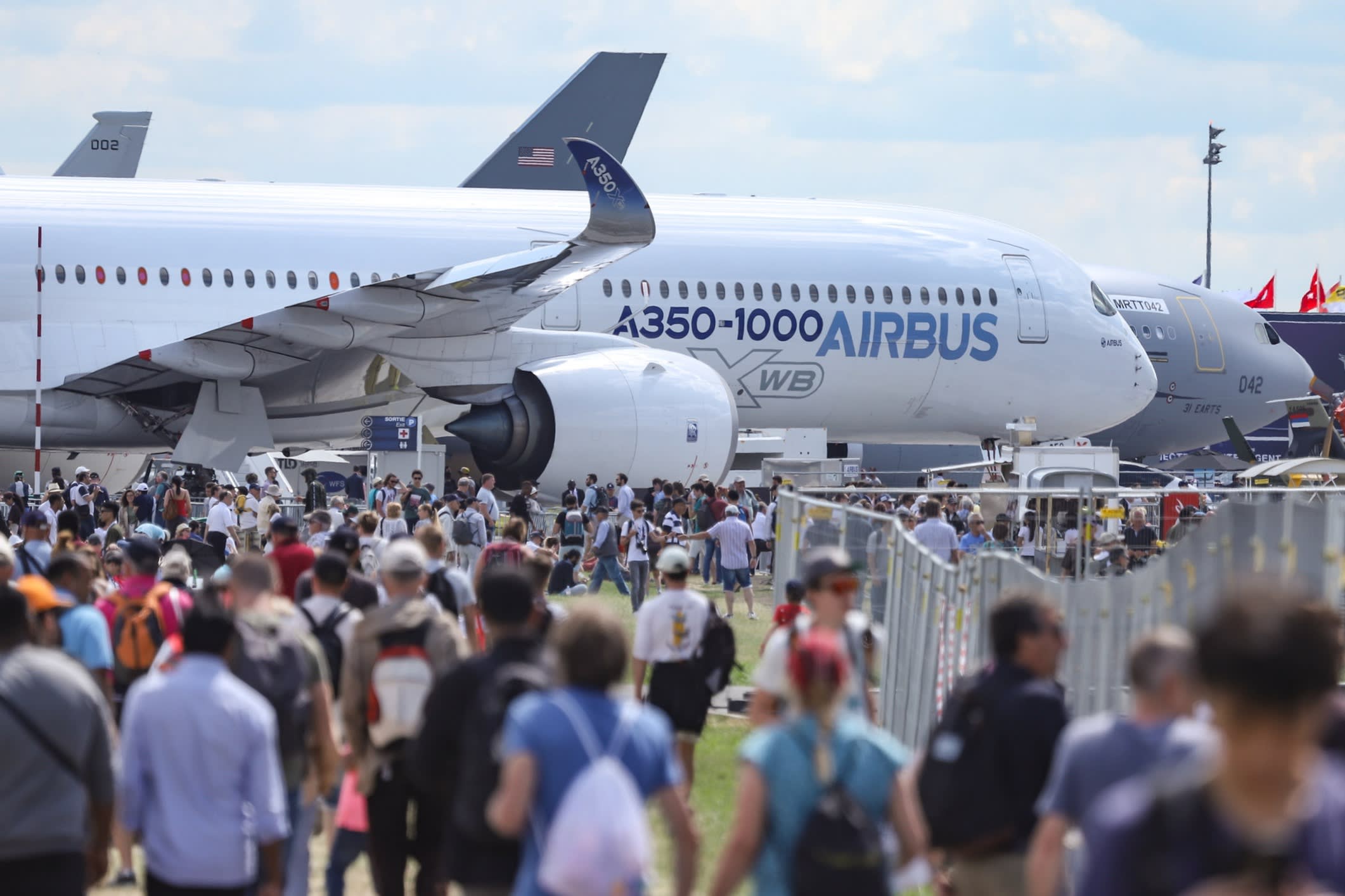 An Airbus A350-1000 jet 