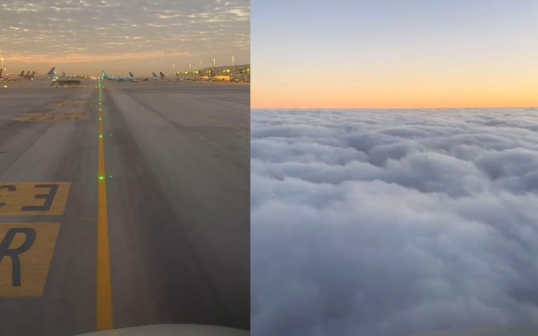 What does a pilot see from aeroplane? Viral video shows breathtaking view!