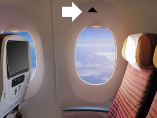 What These Black Triangle-shaped Stickers In Aeroplanes Indicate