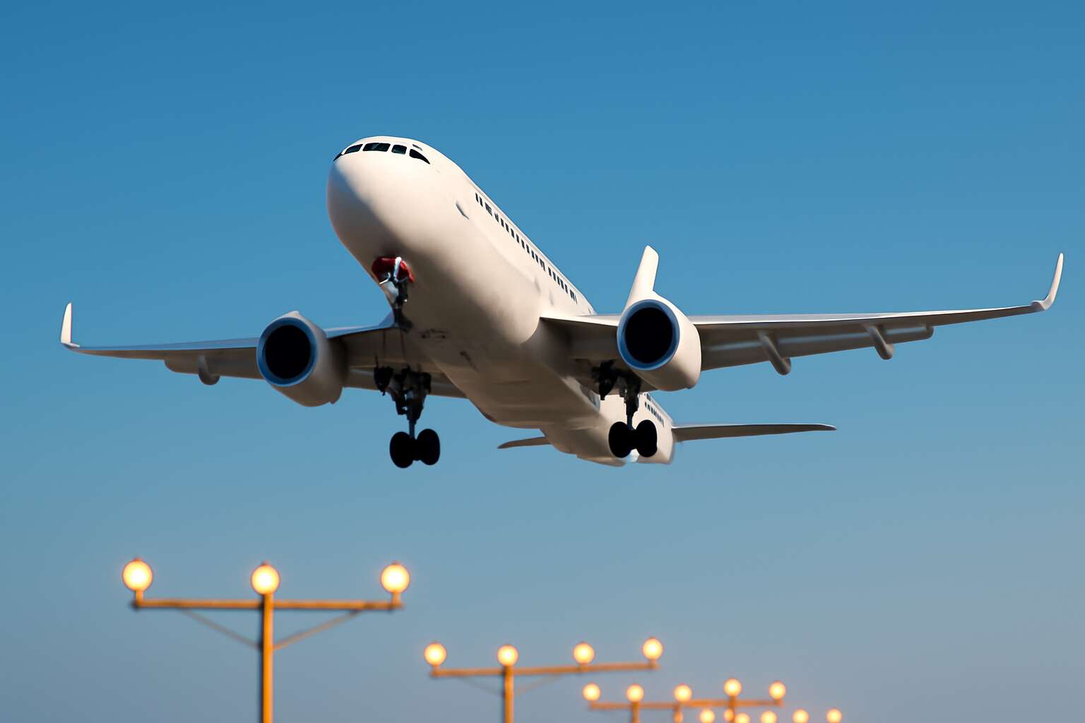aeroplanes landing and taking off