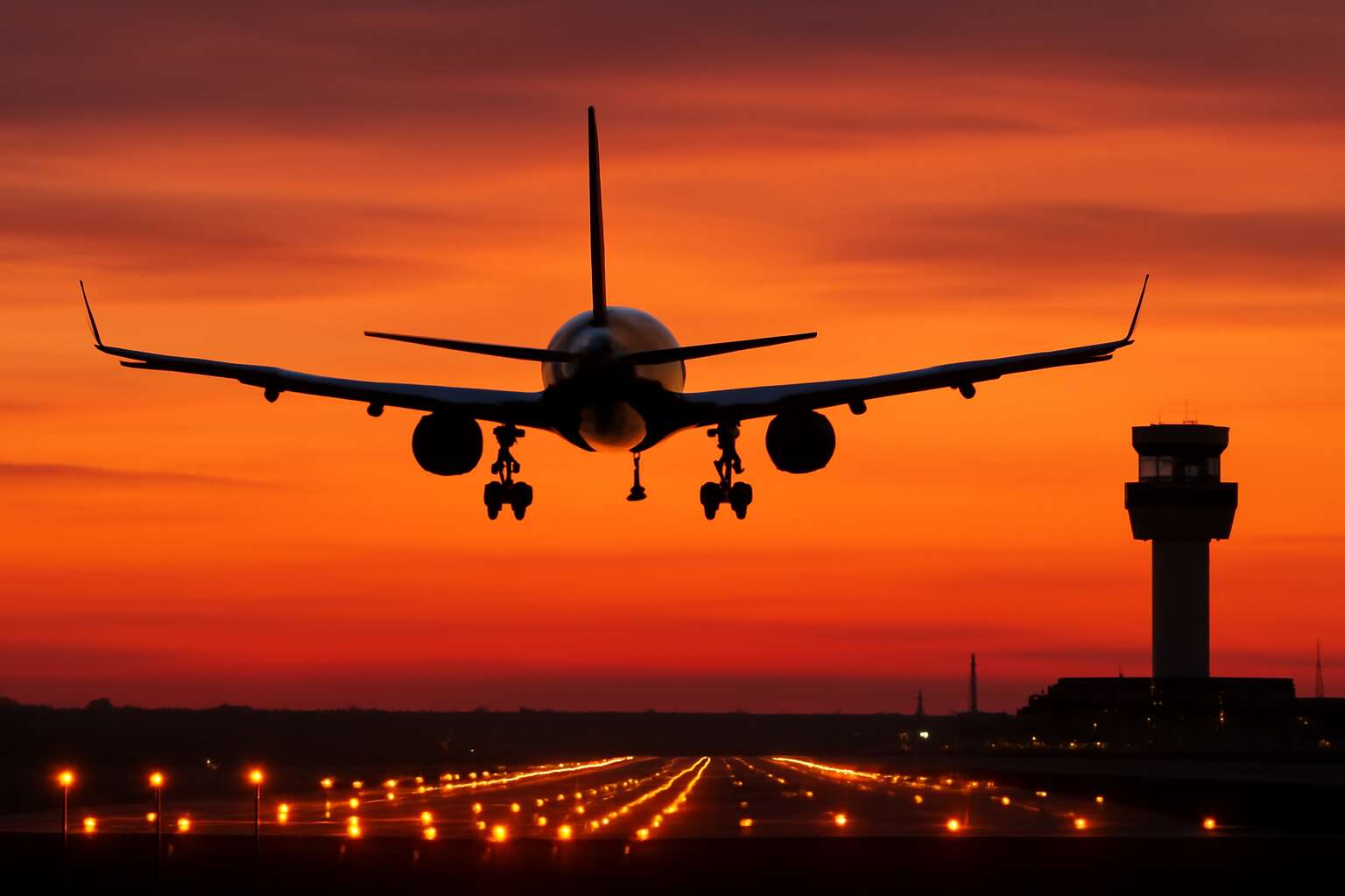 aeroplanes landing
